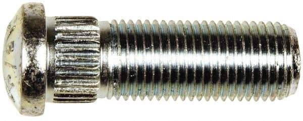 Dorman - 1/2-20 Serrated Bolt Wheel Stud - 0.535" Knurl, 1-17/32" OAL, 5/16" Shoulder Length - Exact Tool & Supply