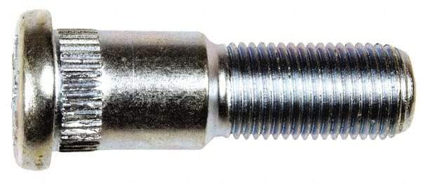 Dorman - 1/2-20 Serrated Bolt Wheel Stud - 0.622" Knurl, 1-13/16" OAL, 3/4" Shoulder Length - Exact Tool & Supply