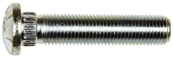 Dorman - 7/16-20 Serrated Bolt Wheel Stud - 0.475" Knurl, 2-1/8" OAL, 3/16" Shoulder Length - Exact Tool & Supply