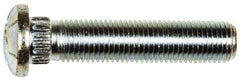 Dorman - 7/16-20 Serrated Bolt Wheel Stud - 0.475" Knurl, 2-1/8" OAL, 3/16" Shoulder Length - Exact Tool & Supply