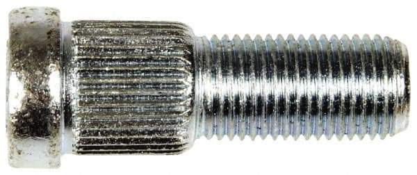 Dorman - 1/2-20 Serrated Bolt Wheel Stud - 0.62" Knurl, 1-5/8" OAL, 19/32" Shoulder Length - Exact Tool & Supply