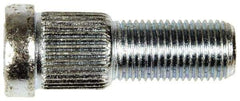 Dorman - 1/2-20 Serrated Bolt Wheel Stud - 0.62" Knurl, 1-5/8" OAL, 19/32" Shoulder Length - Exact Tool & Supply