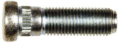 Dorman - 7/16-20 Serrated Bolt Wheel Stud - 0.472" Knurl, 1-1/2" OAL, 11/32" Shoulder Length - Exact Tool & Supply