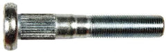 Dorman - 9/16-18 Serrated Bolt Wheel Stud - 0.621" Knurl, 3-17/32" OAL, 1-5/16" Shoulder Length - Exact Tool & Supply