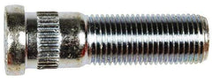 Dorman - 9/16-18 Serrated Bolt Wheel Stud - 5/8" Knurl, 2" OAL, 5/8" Shoulder Length - Exact Tool & Supply