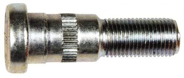 Dorman - 1/2-20 Serrated Bolt Wheel Stud - 5/8" Knurl, 2" OAL, 7/8" Shoulder Length - Exact Tool & Supply