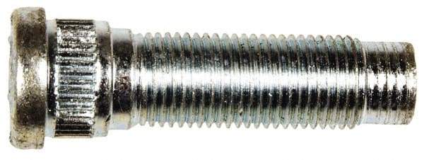 Dorman - 1/2-20 Serrated Bolt Wheel Stud - 0.62" Knurl, 1-21/32" OAL, 11/32" Shoulder Length - Exact Tool & Supply
