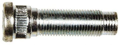 Dorman - 1/2-20 Serrated Bolt Wheel Stud - 0.62" Knurl, 1-21/32" OAL, 11/32" Shoulder Length - Exact Tool & Supply