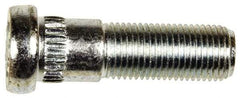 Dorman - 1/2-20 Serrated Bolt Wheel Stud - 0.568" Knurl, 1-11/16" OAL, 5/8" Shoulder Length - Exact Tool & Supply