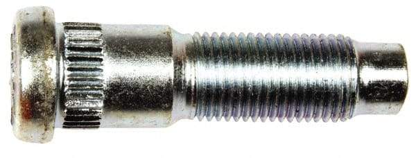 Dorman - 1/2-20 Serrated Bolt Wheel Stud - 0.589" Knurl, 1-15/16" OAL, 5/8" Shoulder Length - Exact Tool & Supply