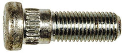 Dorman - M12-1.5 Serrated Bolt Wheel Stud - 14.1mm Knurl, 38.5mm OAL, 11.5mm Shoulder Length - Exact Tool & Supply