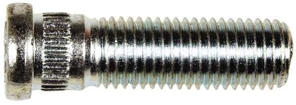 Dorman - M12-1.5 Serrated Bolt Wheel Stud - 12.73mm Knurl, 41.5mm OAL, 8mm Shoulder Length - Exact Tool & Supply
