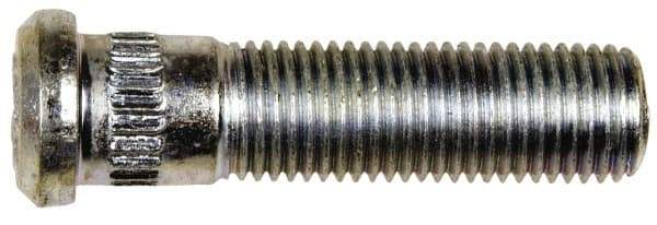 Dorman - 7/16-20 Serrated Bolt Wheel Stud - 0.475" Knurl, 1-3/4" OAL, 27/64" Shoulder Length - Exact Tool & Supply