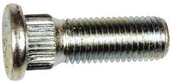 Dorman - M12-1.5 Serrated Bolt Wheel Stud - 14.35mm Knurl, 37.5mm OAL, 7mm Shoulder Length - Exact Tool & Supply
