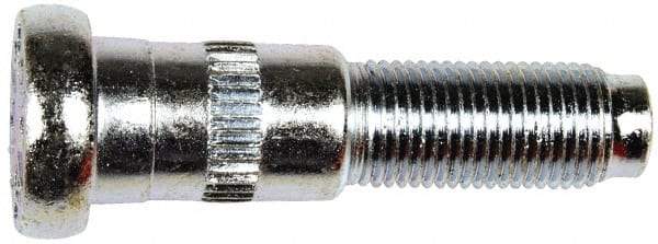 Dorman - 1/2-20 Serrated Bolt Wheel Stud - 5/8" Knurl, 2-1/4" OAL, 15/16" Shoulder Length - Exact Tool & Supply