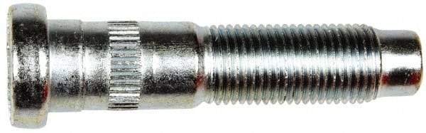 Dorman - 9/16-18 Serrated Bolt Wheel Stud - 0.62" Knurl, 2-5/8" OAL, 1" Shoulder Length - Exact Tool & Supply