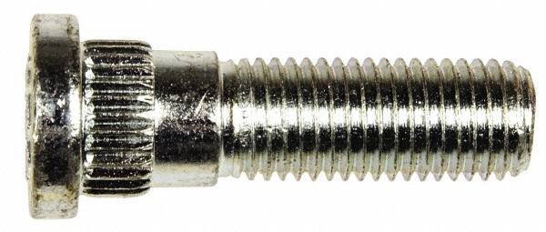 Dorman - M12-1.5 Serrated Bolt Wheel Stud - 14.94mm Knurl, 41mm OAL, 13.5mm Shoulder Length - Exact Tool & Supply