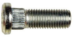 Dorman - M12-1.5 Serrated Bolt Wheel Stud - 12.95mm Knurl, 36mm OAL, 8mm Shoulder Length - Exact Tool & Supply