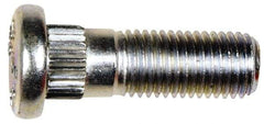 Dorman - M12-1.5 Serrated Bolt Wheel Stud - 12.9mm Knurl, 37.5mm OAL, 13mm Shoulder Length - Exact Tool & Supply