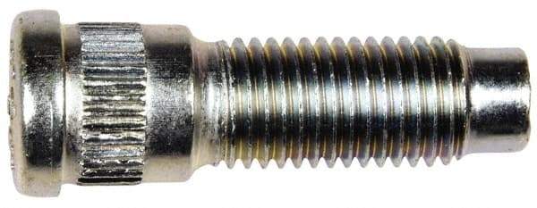 Dorman - M12-1.5 Serrated Bolt Wheel Stud - 14.45mm Knurl, 42mm OAL, 11.5mm Shoulder Length - Exact Tool & Supply