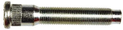 Dorman - 9/16-18 Serrated Bolt Wheel Stud - 0.677" Knurl, 3-9/32" OAL, 15/16" Shoulder Length - Exact Tool & Supply