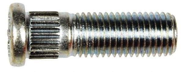 Dorman - M12-1.5 Serrated Bolt Wheel Stud - 12.5mm Knurl, 39.5mm OAL, 11.5mm Shoulder Length - Exact Tool & Supply