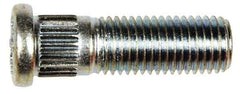 Dorman - M12-1.5 Serrated Bolt Wheel Stud - 12.5mm Knurl, 39.5mm OAL, 11.5mm Shoulder Length - Exact Tool & Supply