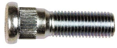 Dorman - M12-1.5 Serrated Bolt Wheel Stud - 14.17mm Knurl, 44.5mm OAL, 12.5mm Shoulder Length - Exact Tool & Supply