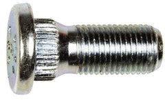 Dorman - M12-1.25 Serrated Bolt Wheel Stud - 14.27mm Knurl, 30.5mm OAL, 6mm Shoulder Length - Exact Tool & Supply