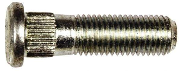 Dorman - M12-1.5 Serrated Bolt Wheel Stud - 13.08mm Knurl, 42mm OAL, 12.5mm Shoulder Length - Exact Tool & Supply