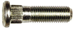 Dorman - M12-1.5 Serrated Bolt Wheel Stud - 13.08mm Knurl, 42mm OAL, 12.5mm Shoulder Length - Exact Tool & Supply