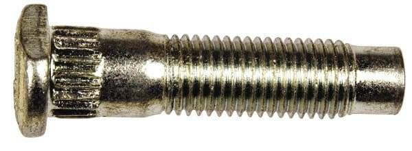 Dorman - M12-1.5 Serrated Bolt Wheel Stud - 13.41mm Knurl, 51.5mm OAL, 13.5mm Shoulder Length - Exact Tool & Supply