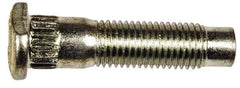 Dorman - M12-1.5 Serrated Bolt Wheel Stud - 13.41mm Knurl, 51.5mm OAL, 13.5mm Shoulder Length - Exact Tool & Supply