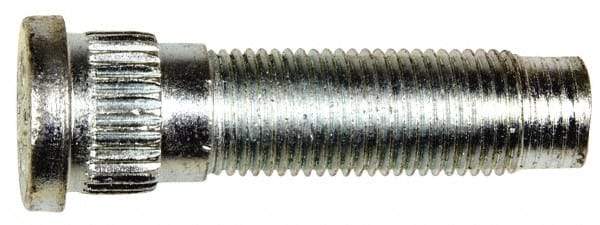Dorman - 1/2-20 Serrated Bolt Wheel Stud - 0.615" Knurl, 1-31/32" OAL, 17/32" Shoulder Length - Exact Tool & Supply