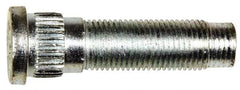 Dorman - 1/2-20 Serrated Bolt Wheel Stud - 0.615" Knurl, 1-31/32" OAL, 17/32" Shoulder Length - Exact Tool & Supply