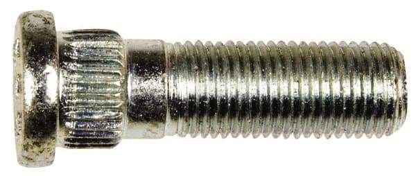 Dorman - M12-1.25 Serrated Bolt Wheel Stud - 14.35mm Knurl, 42mm OAL, 13.5mm Shoulder Length - Exact Tool & Supply
