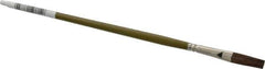 Wooster Brush - Ox Hair Artist's Paint Brush - 1/4" Wide, 13/16" Bristle Length, 6-3/4" Plastic Handle - Exact Tool & Supply