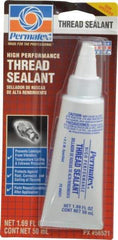 Permatex - 50 mL Tube, White, Paste High Strength Threadlocker - Series 565 - Exact Tool & Supply