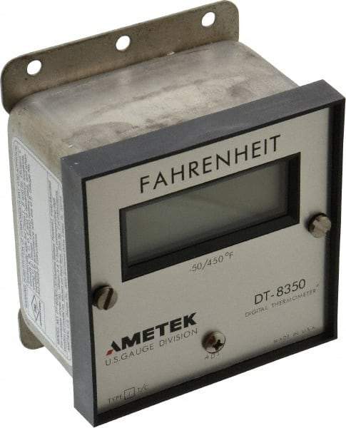 Ametek - -50 to 450°F Digital Thermometer - LCD Display, J Thermocouple Sensor, Battery Power - Exact Tool & Supply