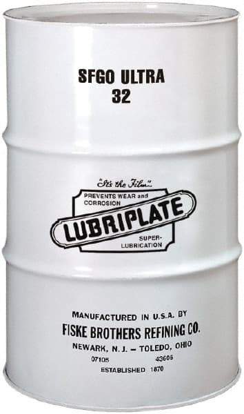 Lubriplate - 55 Gal Drum, ISO 32, SAE 10, Air Compressor Oil - -8°F to 375°, 160 Viscosity (SUS) at 100°F, 46 Viscosity (SUS) at 210°F - Exact Tool & Supply