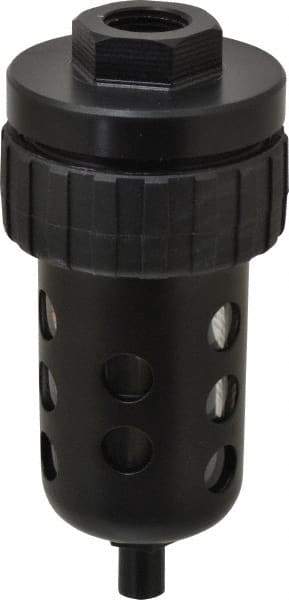Parker - Filter Automatic Drain - 6-1/4" High x 2-3/4" Wide, For Use with Compressed Air Systems - Exact Tool & Supply