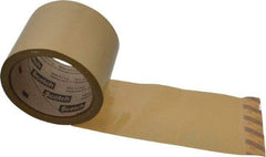 3M - 3" x 55 Yd Natural (Color) Rubber Adhesive Sealing Tape - Polypropylene Film Backing, 1.9 mil Thick, 44 Lb Tensile Strength, Series 371 - Exact Tool & Supply