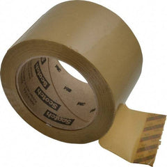 3M - 3" x 110 Yd Natural (Color) Rubber Adhesive Sealing Tape - Polypropylene Film Backing, 1.9 mil Thick, 44 Lb Tensile Strength, Series 371 - Exact Tool & Supply