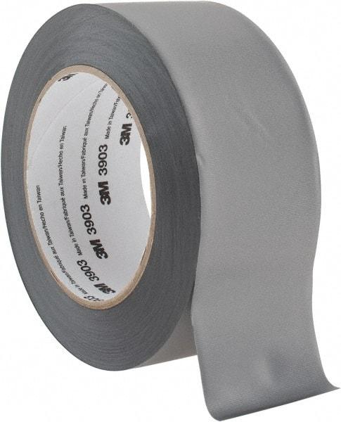 3M - 2" x 50 Yds Gray Duct Tape - 6.5 mil, Rubber Adhesive, Vinyl Backing, 12.6 Lb/ln Tensile Strength, 200°F Max, Series 3903 - Exact Tool & Supply