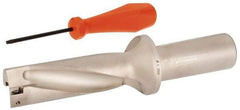 Sumitomo - 3.907" Max Drill Depth, 3xD, 1-1/4" Diam, Indexable Insert Drill - 1-1/4" Shank Diam, Whistle Notch Shank - Exact Tool & Supply