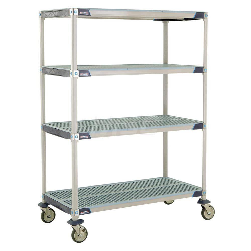 Metro - Carts; Type: Industrial Cart ; Load Capacity (Lb.): 900.000 ; Number of Shelves: 4 ; Width (Inch): 26-5/16 ; Length (Inch): 49-3/4 ; Height (Inch): 67-5/16 - Exact Tool & Supply