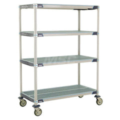Metro - Carts; Type: Industrial Cart ; Load Capacity (Lb.): 900.000 ; Number of Shelves: 4 ; Width (Inch): 26-5/16 ; Length (Inch): 49-3/4 ; Height (Inch): 67-5/16 - Exact Tool & Supply