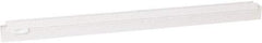 Vikan - 24" Rubber Blade Squeegee Refill - Double Edge, White, Plastic Holder - Exact Tool & Supply