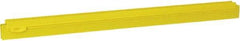 Vikan - 24" Rubber Blade Squeegee Refill - Double Edge, Yellow, Plastic Holder - Exact Tool & Supply