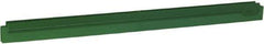 Vikan - 24" Rubber Blade Squeegee Refill - Double Edge, Green, Plastic Holder - Exact Tool & Supply